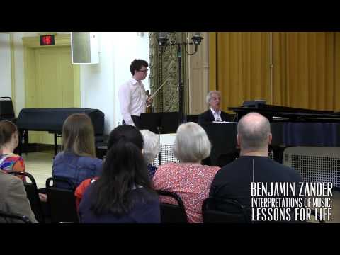 Bach: Violin Sonata no. 1 - 1st movement (Benjamin Zander - Interpretation Class)