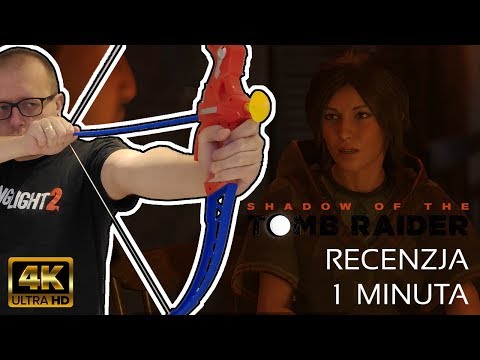 (4K) Shadow of the Tomb Raider - Recenzja (1 minuta) #tombraider #laracroft #review