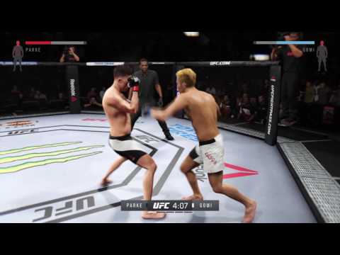 EA SPORTS™ UFC® 2 - short brawl ends in epic spinning backfist KO