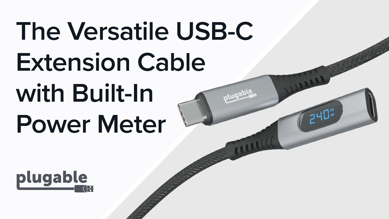 The Versatile USB-C Extension Cable with Built-In Power Meter