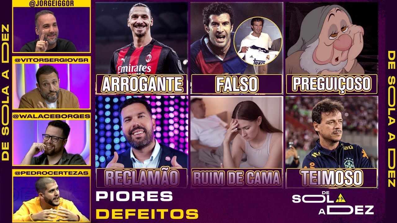 QUAL É O PIOR DEFEITO DO SER HUMANO? CRAVAMOS! | DE SOLA A DEZ