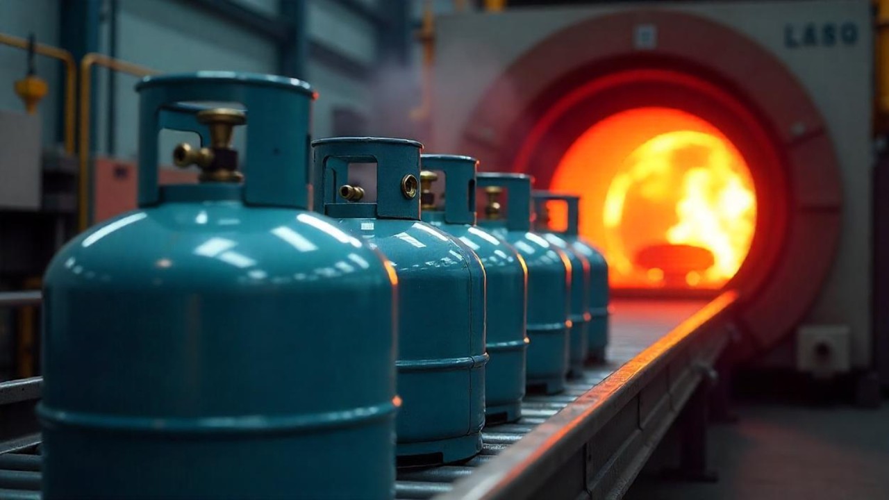 HOW GAS CYLINDERS ARE MADE WITHOUT EXPLODING 💥