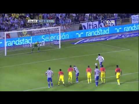 Deportivo La Coruna - Barcelona 4 - 5 Highlights FULL HD 20.10.2012 (15 min)