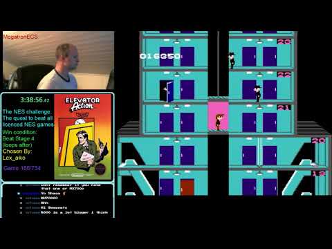 NES Challenge: Game #186: Elevator Action(part 2)