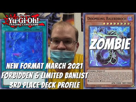 Yugioh New Banlist March 2021 Format Locals 3rd Place Deck Profile - Zombie - Aaron Rose