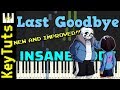 NEW AND IMPROVED Last Goodbye from Undertale - Insane Mode [Piano Tutorial] (Synthesia)