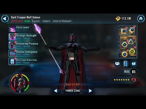 Dark Trooper Moff Gideon Relic 5 Unlock + "Testing"