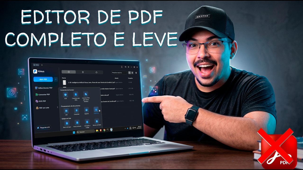 Alternativa do adobe acrobat - melhor editor de PDF com IA