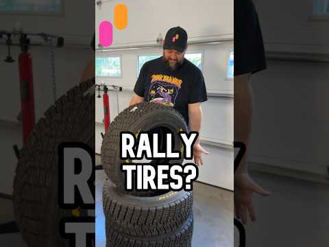 Rally tires are built different #pinkorange #rally #tires