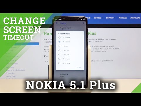 How to Change Screen Timeout in NOKIA 5.1 Plus – Display Settings