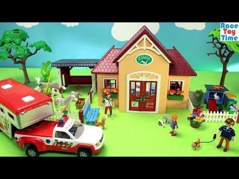 Playmobil Animals Clinic Playset Build and Play Toys For Kids