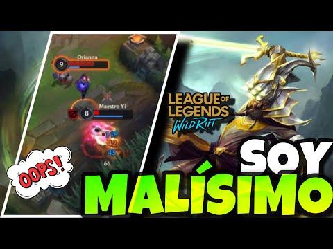 ¡¡Como NO USAR a Maestro Yi!!😂 UN N00B JUGANDO DE JUNGLA😭LOL WILD RIFT