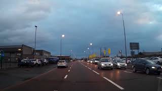 Winter Morning Drive From Dundee To Broughty Ferry Tayside Scotland