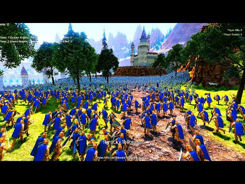 Golden Knights Siege Medieval Heroes Castle - Ultimate Epic Battle Simulator UEBS