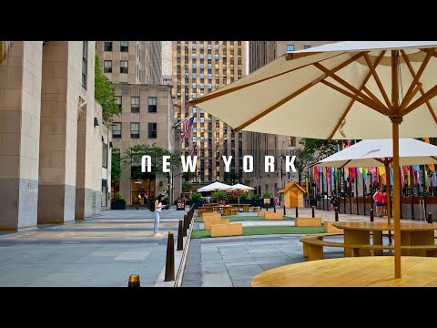 Early Morning Summer Walk on Fifth Avenue Manhattan New York | Midtown New York Walk