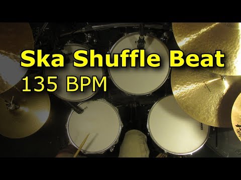 Backing Track - Ska Shuffle Drum Beat 135 BPM