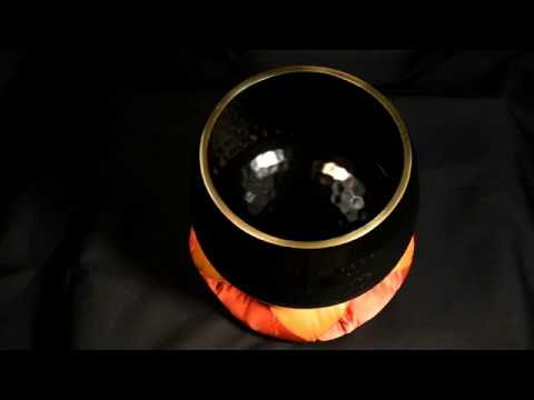8.5" Black Ching Bowl (Temple Bowl Gong) - Gently Hit - Unlimited Singing Bowls