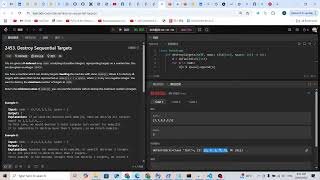 YouTube video 'Leetcode 2453. Destroy Sequential Targets (mod & math)'