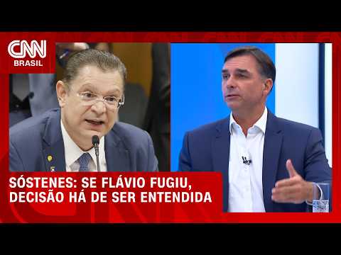 Aliado de Flávio, Sóstenes defende viagem de Flávio aos EUA | CNN 360°
