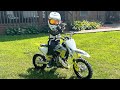 First Ride On Husky TC50 5yearsold 50cc Husquvarna Big Jump From The PW50