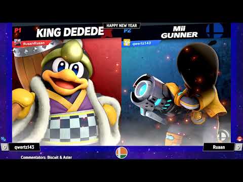 RuaanRuaan (Dedede/Jigglypuff/Sora) vs qwertz143 (Mii Gunner) - SSB India January 2022