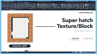 Super Hatching in AutoCAD | Create custom hatch patterns using any image textures and blocks AutoCAD