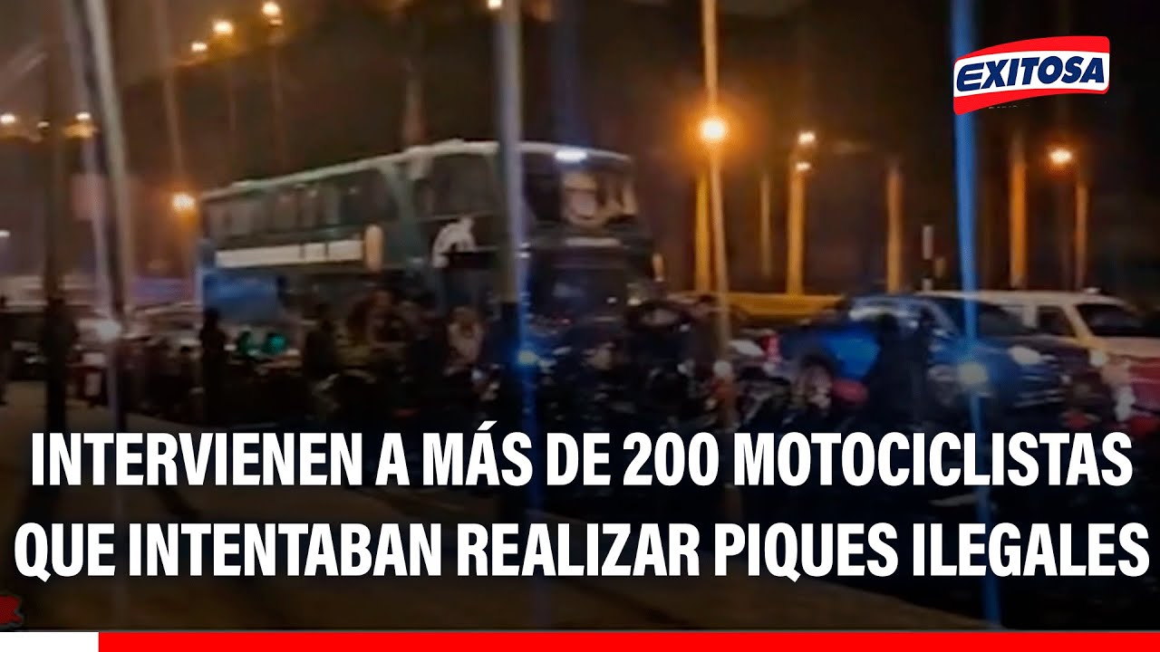 🔴🔵 Chorrillos: Intervienen a más de 200 motociclistas que intentaban realizar piques ilegales