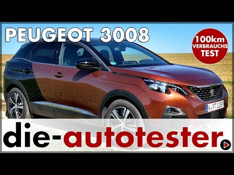 Peugeot 3008 2.0 l BlueHDi 150 Verbrauchsfahrt im französischen Kompakt SUV 2018 | Review | Deutsch