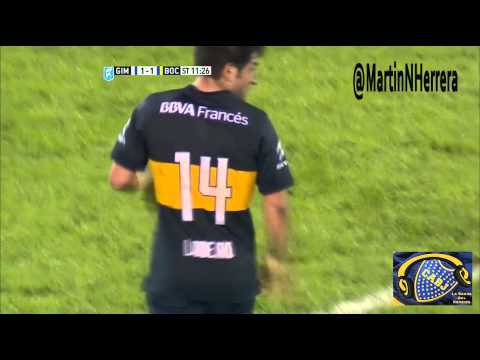 Gimnasia LP 1 - 2 Boca (29.08.2015) Gol de Nico Lodeiro (1-1) - LA BARRA DEL XENEIZE