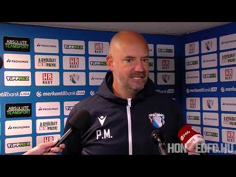 HR-Rent Kozármisleny - Budapest Honvéd FC 2-1, Pinezits Máté sajtótájékoztatója