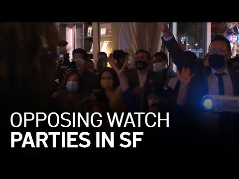 Opposing Watch Parties in San Francisco End in Relief and Disappointment