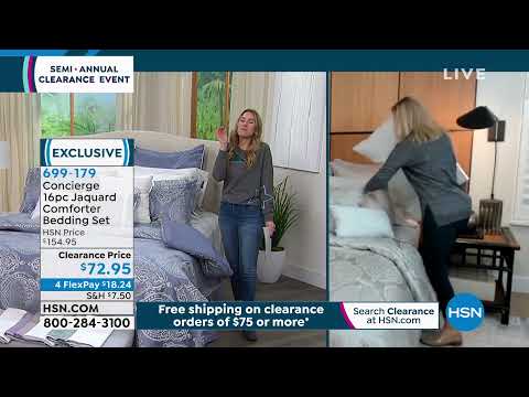 Concierge Collection 16piece Jacquard Comforter Bedding ...