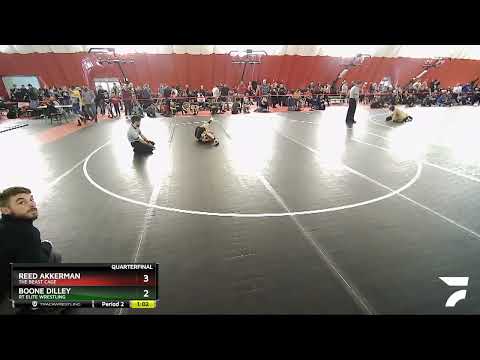 63 Lbs Quarterfinal - Boone Dilley, RT Elite Wrestling Vs Reed Akkerman, The Beast Cage 88dc