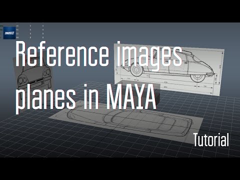 Basics. Setup reference images planes in Maya.