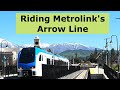 Riding Metrolink S Arrow Line Light Commuter Rail San Bernardino To Redlands
