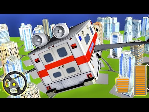 Flying City Ambulance Driving Game 2020 - Rescue VAN Driving | Best Android Gameplay