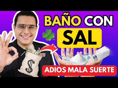 Salt bath to eliminate bad energies and attract prosperity