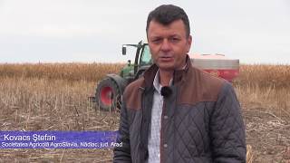 Kovacs Ștefan distribuie îngrășămintele variabil