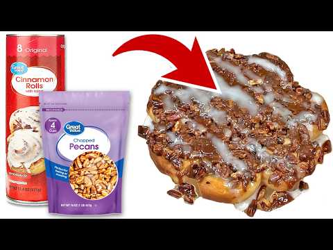 5 Ingredient Caramel Pecan Sticky Buns Using Canned Cinnamon Rolls!