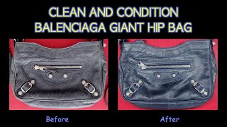 Clean and Condition Balenciaga Giant Hip Bag with Saphir saddle soap