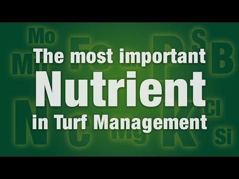2 Minute Turf Talk - What is the Most Important Nutrient in Turf Management?