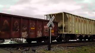 preview picture of video 'Norfolk Southern Freight Train With 6 Engines'