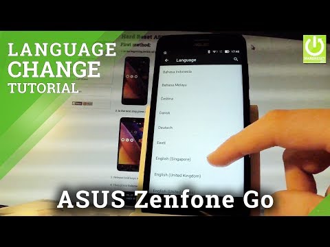 How to Change Language in ASUS Zenfone Go - List of Languages