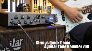 Video thumbnail for Strings Quick Demo : Aguilar Tone Hammer 700 with Drums track by Strings Shop