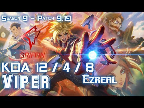 GRF Viper EZREAL vs JINX ADC - Patch 9.19 KR Ranked