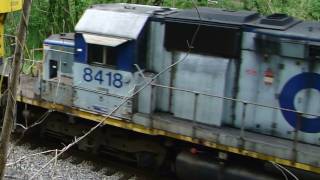 preview picture of video 'CSX MOW Train Leaving Brunswick'