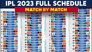 IPL 2023 - IPL 2023 Schedule | IPL 2023 All Matches | IPL Full Time Table 2023 | IPL 2023 Venues