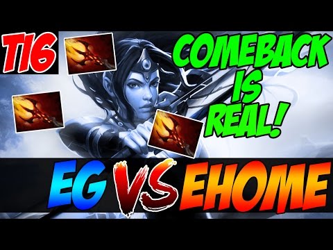 COMEBACK IS REAL! - Evil Geniuses VS EHOME - Game 1 - TI6 Upper Bracket Round 2 - Dota 2