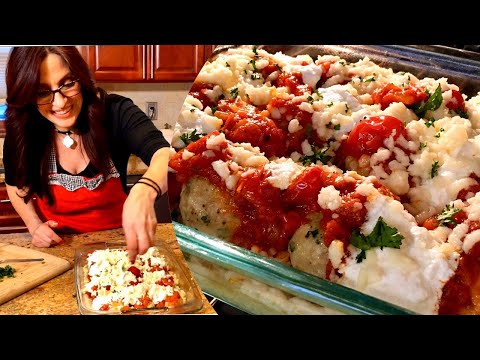 Cheesy Meatball Bake w/ Cauliflower Rice