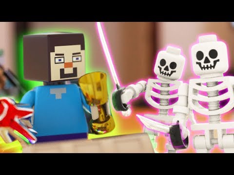 LEGO meets Minecraft 11 - Skeleton Attack!!! Lego Wars Movie (Minecraft Animation)